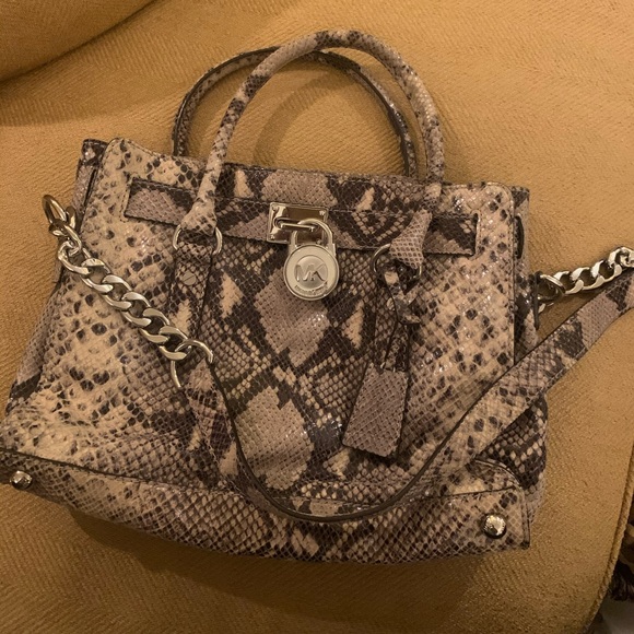 Michael Kors Handbags - SNAKESKIN MICHAEL KORS SHOULDER BAG